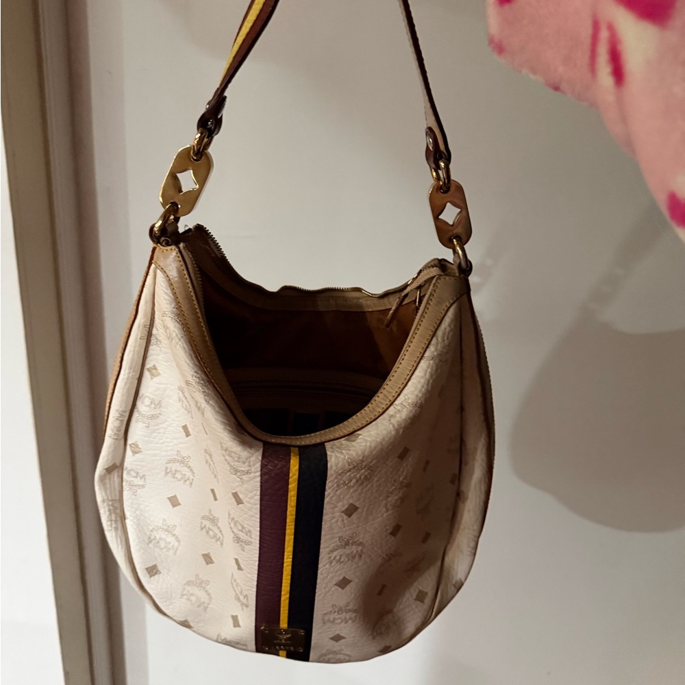 MCM Cream and Brown Women's Bag - Picture 1 of 7